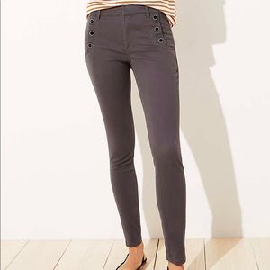 LOFT Sailor Sateen Skinny Pant